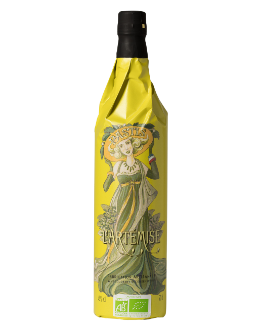 Pastis Artemise bottle Our yellow organic Pastis Bottle